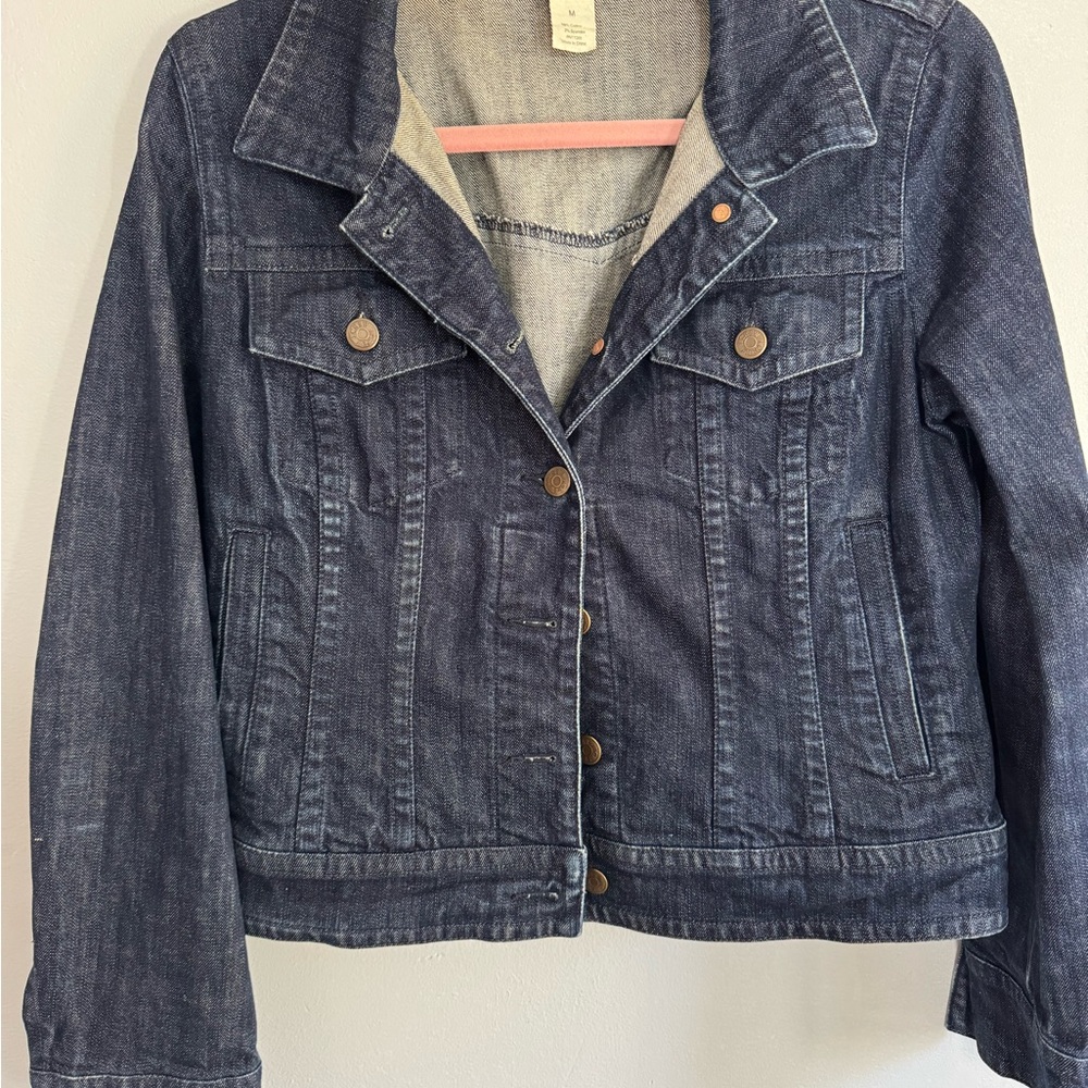 J. Crew Dark Blue Jean Jacket